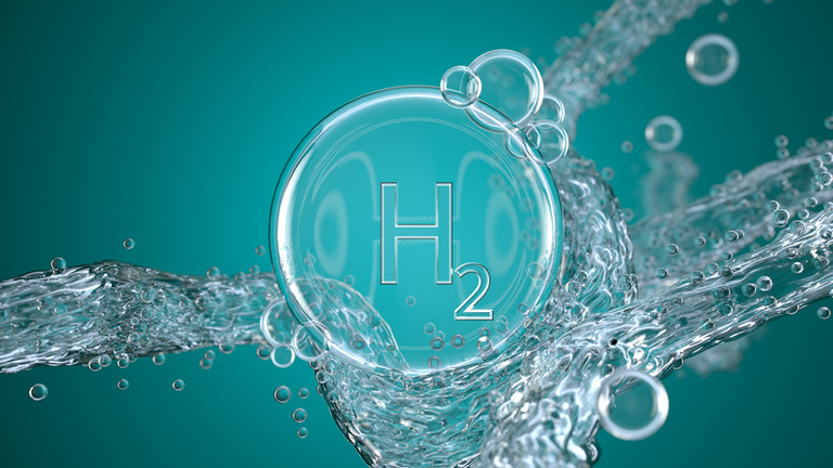  Structure nano moléculaire abstraite. Hydrogène H2 